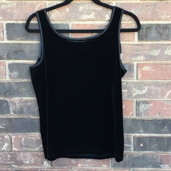 Jaclyn Smith velvet vintage tank top witchy witchcore whimsygoth fairy S - Picture 2 of 6